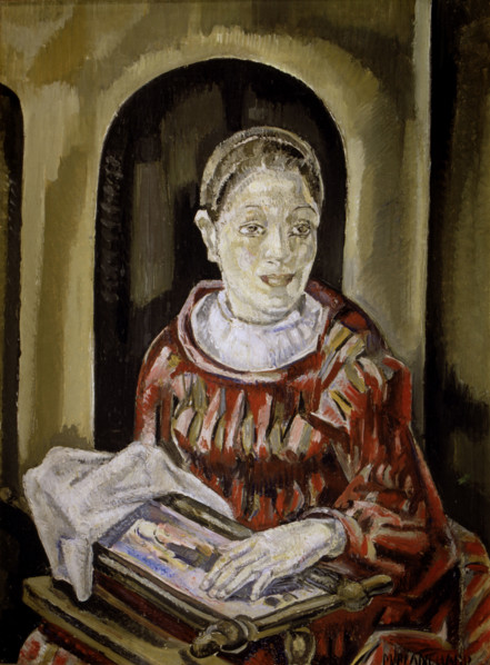 'La Bordadora', 1920s. Creator: Maria Blanchard.