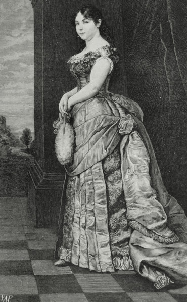 Natalie of Serbia, (1859-1941), Queen of Serbia (1882-1889) as the wife of the king Milan I, 1883. Creator: Unknown.
