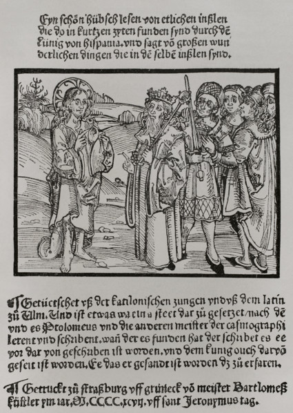 Frontispiece from one of the letters of 1493 announcing the discovery of the Indies, 1892. Creator: Unknown.