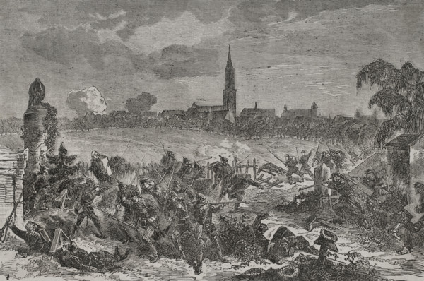 Franco-Prussian War (1870-1871): Siege of Strasbourg (15 August-28 September 1870), 1870.  Creator: Unknown.