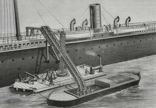 Floating coal elevator, 1883.  Creator: Tomás Carlos Capuz.