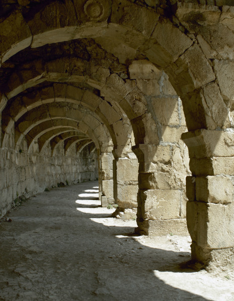 Theatre of Aspendos, Roman period, 170 AD, Asia Minor, Turkey, 2000.  Creator: LTL.
