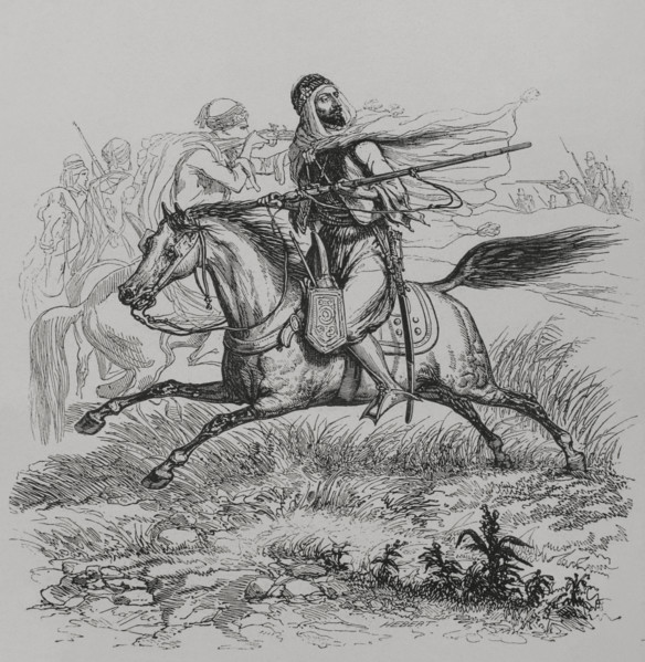 Abd el-Kader's cavalry, 1856.  Creator: Unknown.