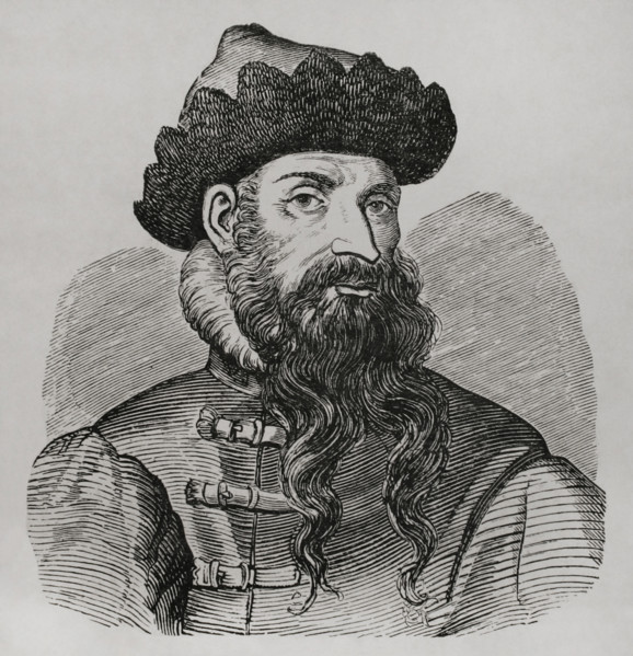 Portrait of Johannes Gutenberg, (c1399-1468), German inventor, 1877.  Creator: Unknown.