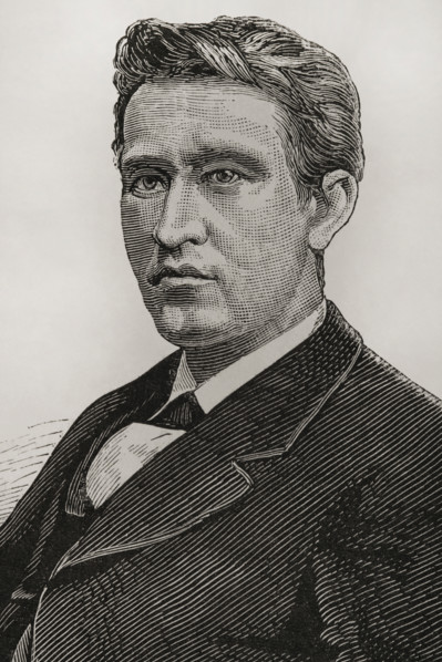 Portrait of Thomas Alva Edison, (1847-1931), American inventor, 1878. Portrait. Creators: Tomás Carlos Capuz, Unknown.