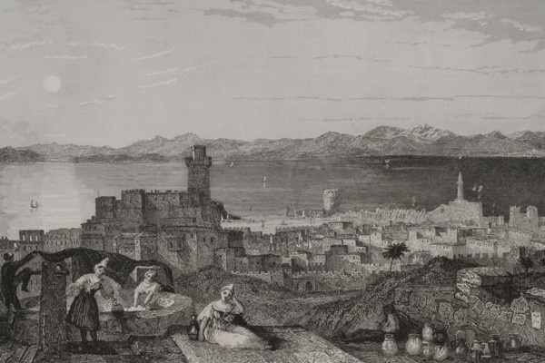 Rhodes, 1840.  Creator: Leonce Lhuillier.
