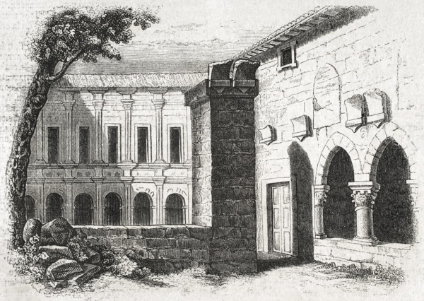 Processional cloister, Monastery of San Pedro de Cardeña, Castrillo del Val, Burgos..., Spain, 1852. Creator: Unknown.