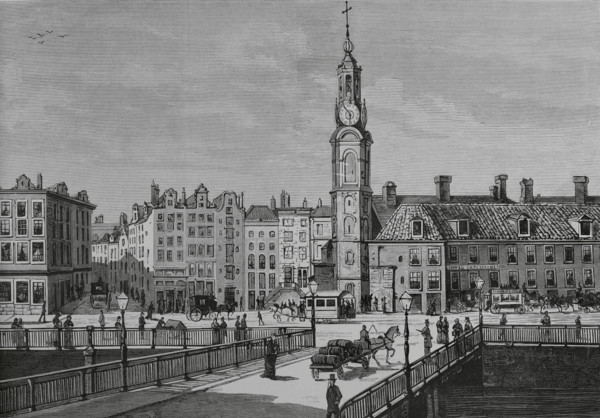 View of the Sophia Square, Amsterdam, Netherlands, 1883.  Creator: Unknown.