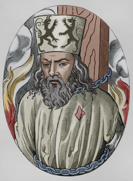 Jerome of Prague, (1360-1416), Czech scholastic philosopher and preacher, 1877.  Creator: Unknown.