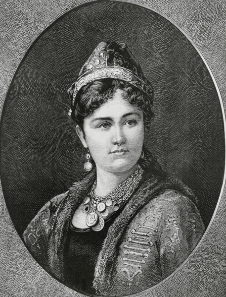 Emina Ilhamy (1858-1931), also Amina Ilhami, Egyptian princess, Muhammad Ali Dynasty, 1883. Creator: Unknown.