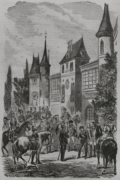 Franco-Prussian War: Napoleon III surrendering to King Wilhelm I of Prussia...1870, (1870). Creator: Celestino Sadurni.