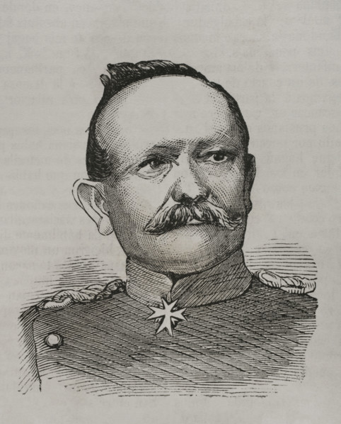 Eduard von Fransecky (Eduard Friedrich Karl von Fransecky) (1807-1890), Prussian general, 1870.  Creator: Unknown.