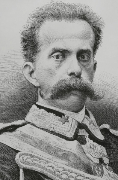 Umberto I, (1844-1900), King of Italy, (1878-1900), House of Savoy, 1883. Creator: Arturo Carretero y Sánchez.