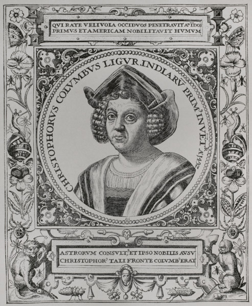 Christopher Columbus, (1451-1506), Navigator, cartographer and admiral, 1892.  Creator: Unknown.