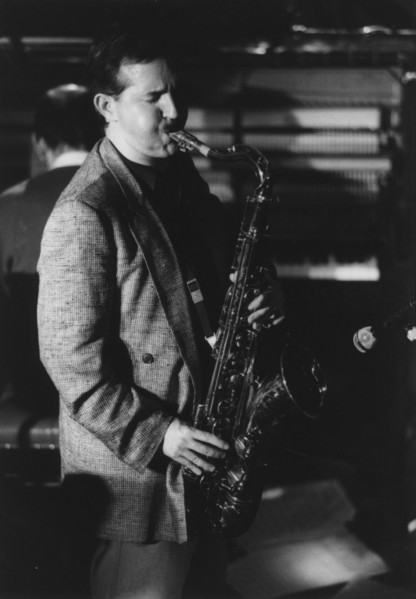 Scott Hamilton, Jazz Caravan, The Exchange, Cambridge, 1991. Creator: Brian Foskett.