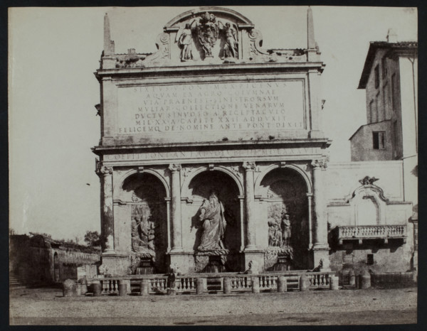 The Fontana dell'Acqua Felice in Rome, c1858.  Creator: Jane Martha St. John.