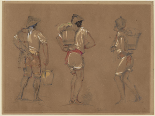 Spanish Peasants, 19th century. Creator: John Frederick Lewis.