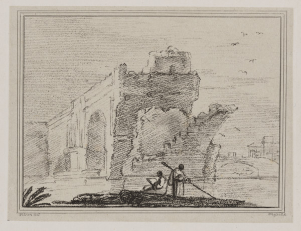 Ponte Rotto, Rome, late 18th-early 19th century. Creator: John Whessell.
