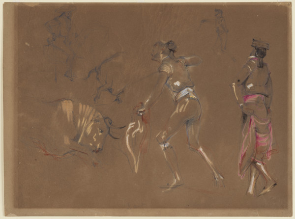 Spanish Bullfight, 19th century. Creator: John Frederick Lewis.