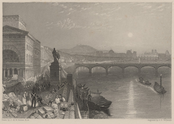 Paris, from the Barrière de Passy, 1833. Creator: James Tibbitts Willmore.