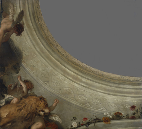 Cupid before Jupiter, (Lion section), 1713-1715. Creator: Sebastiano Ricci.