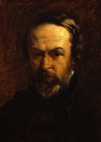 Self-portrait of Alfred Elmore, R.A., (1860s?). Creator: Alfred Elmore.