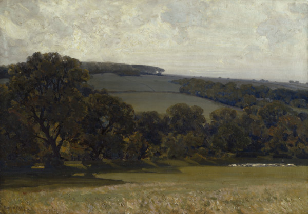 Evening in the Cotswolds, c1913. Creator: Alfred Edward East.