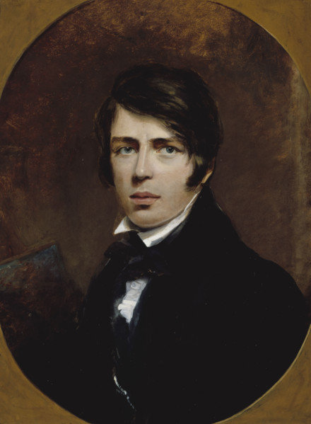 Self-portrait of Thomas Creswick, R.A., 1828. Creator: Thomas Creswick.