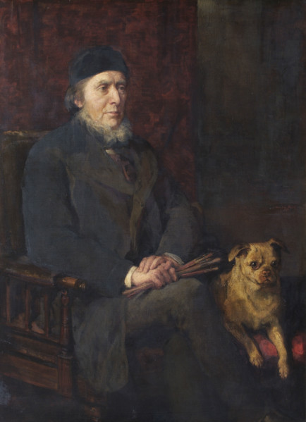 Portrait of Sir William Boxall, R.A., c1870s. Creator: Anna Lea Merritt.