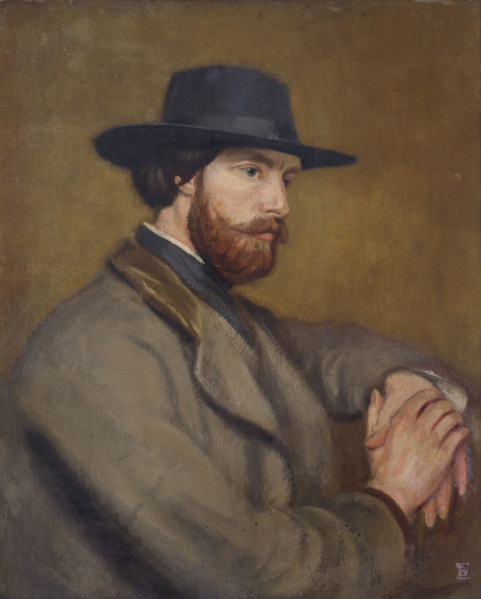Portrait of Augustus John, R.A., c1898-1900. Creator: Benjamin Evans.