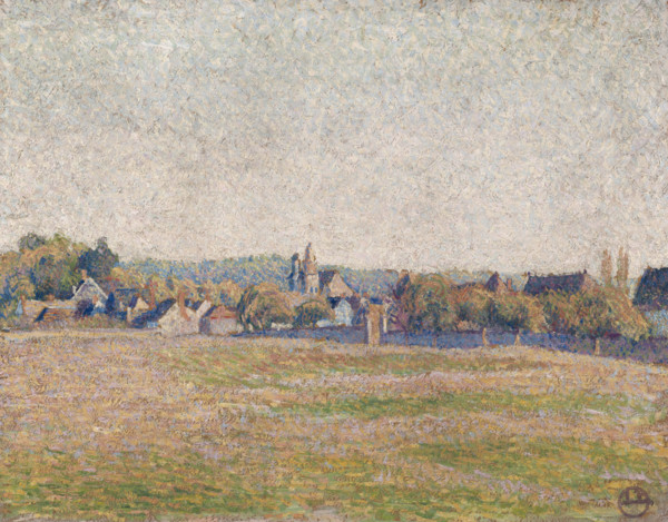 Vue d'Eragny, 1892. Creator: Lucien Pissarro.