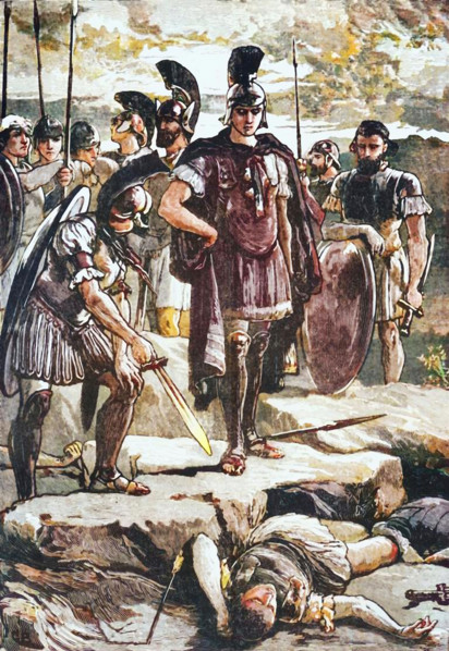 'Alexander and the Body of Darius', 1890.   Creator: Unknown.