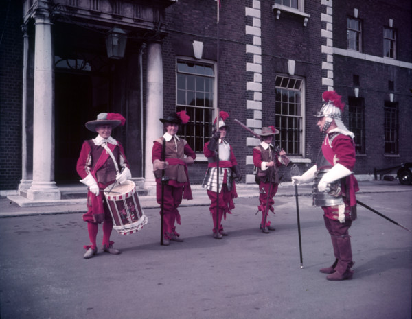 Drummer, pikeman, pioneer, musketeer, officer, Honourable Artillery Company, London, c1955. Creator: Arthur Charles Kirby Ware.