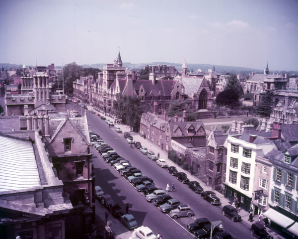 View from the Sheldonian Theatre, Oxford, c1955. Broad St., Balliol, St. John's and Trinity colleges Creator: Arthur Charles Kirby Ware.