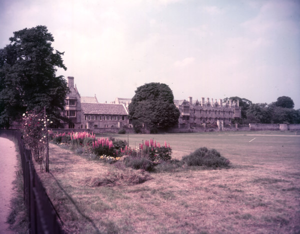 Corpus Christ and Merton College from Christchurch Meadows, Oxford, c1955.   Creator: Arthur Charles Kirby Ware.
