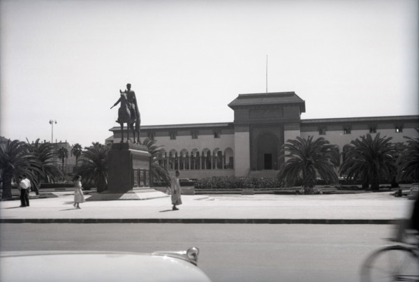 Lyautey Statue and Town Hall, Casablanca, Morocco, c1955. Creator: Arthur Charles Kirby Ware.