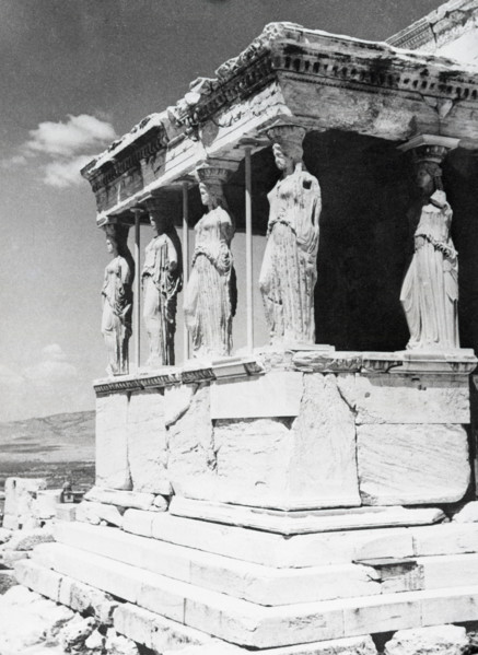 Caryatides, the Erechtheion, Athens, Greece, c1955. Creator: Arthur Charles Kirby Ware.