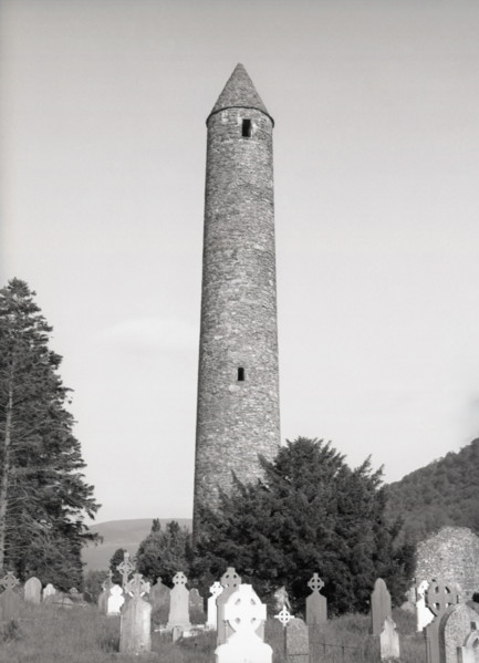 The Round Tower, Glendalough, County Wicklow, Ireland, c1955.  Creator: Arthur Charles Kirby Ware.