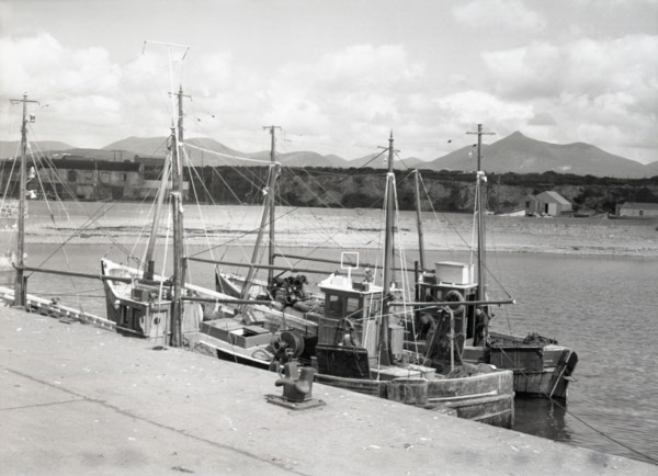 Prawn drifters, Kilkeel Harbour, County Down, Northern Ireland, c1955. Creator: Arthur Charles Kirby Ware.