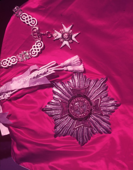 Order of the Bath (uniform), close-up of insignia, c1953. Creator: Arthur Charles Kirby Ware.
