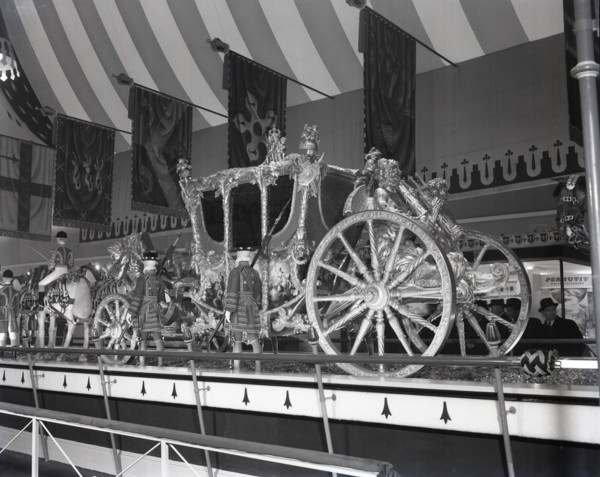 The Gold State Coach on display, London, c1953.  Creator: Arthur Charles Kirby Ware.