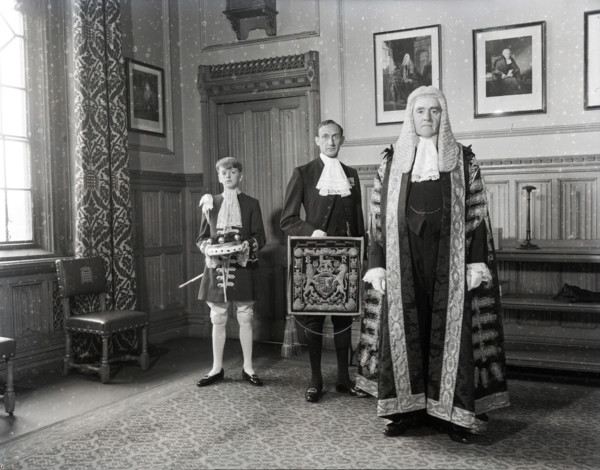 Gavin Simonds, Lord Chancellor, Palace of Westminster, c1953. Creator: Arthur Charles Kirby Ware.