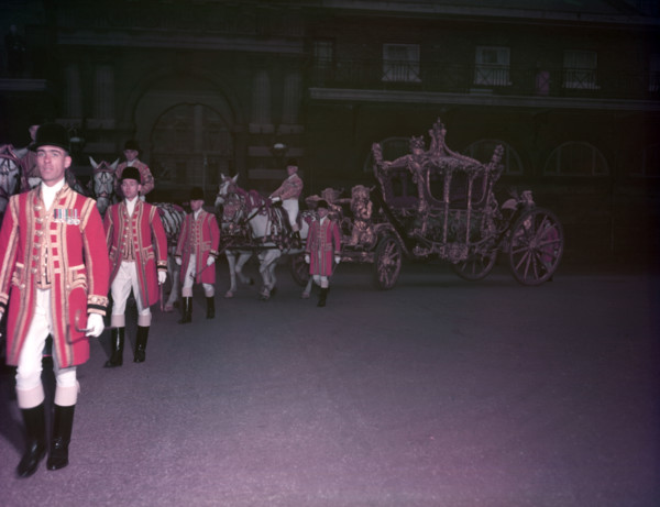 The Gold State Coach, Royal Mews, London, c1953. Creator: Arthur Charles Kirby Ware.