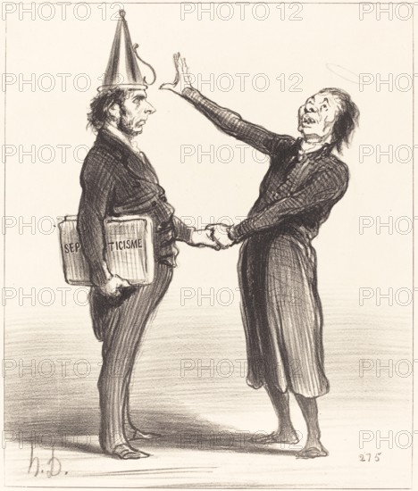 Une alliance, 19th century. Creator: Honore Daumier.