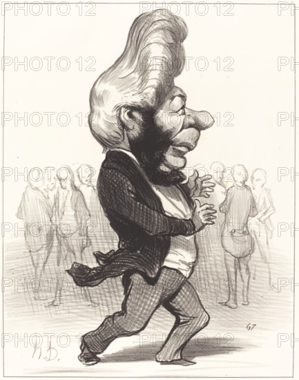 Ferdinand Favre, 1849. Creator: Honore Daumier.