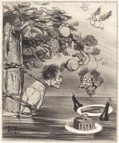 Le Supplice de Tantale, 1842. Creator: Honore Daumier.
