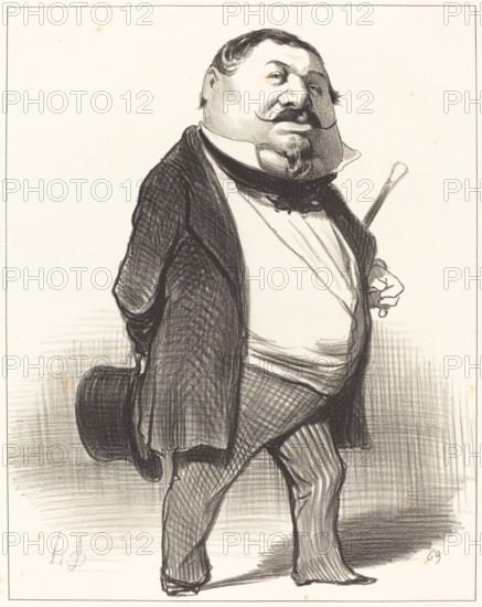 Prince Lucien Murat, 1849. Creator: Honore Daumier.