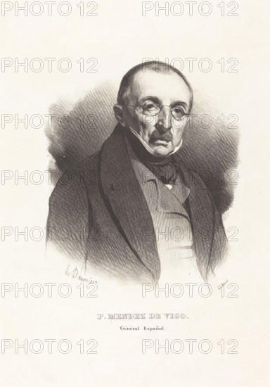 P. Mendez de Vigo, c1836.  Creator: Honore Daumier.