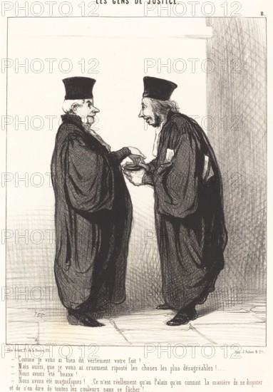 Comme je vous ai bien dit vertement votre fait!, 1845. Creator: Honore Daumier.