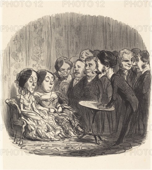 L'esprit frappeur, c1851. Creator: Honore Daumier.